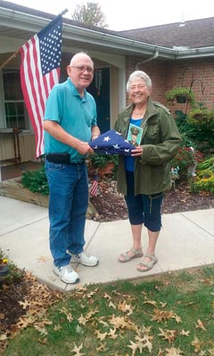 Barry Molettrie's sister Ruth with Al Furey